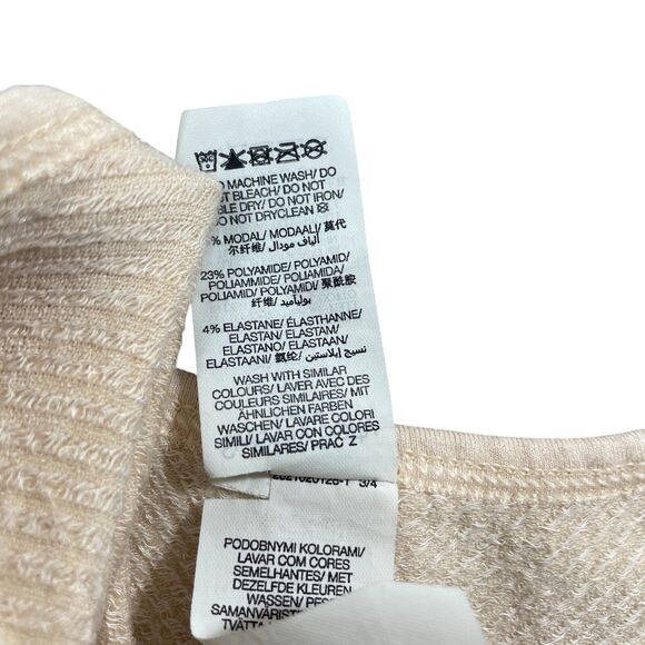 Sweaty Betty London 12  Ivory Beige Knit‎ Tank Model Blend Sleeveless - Picture 4 of 5